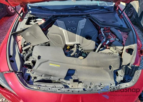 2017 Infiniti Q60 Red Sport 400 from USA, damaged, VIN JN1FV7EL0HM701510